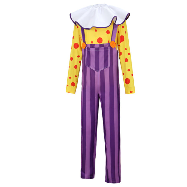 Halloween Clown Costume Yellow and Purple Halloween Clown Outfit