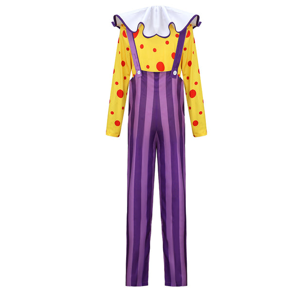 Halloween Clown Costume Yellow and Purple Halloween Clown Outfit