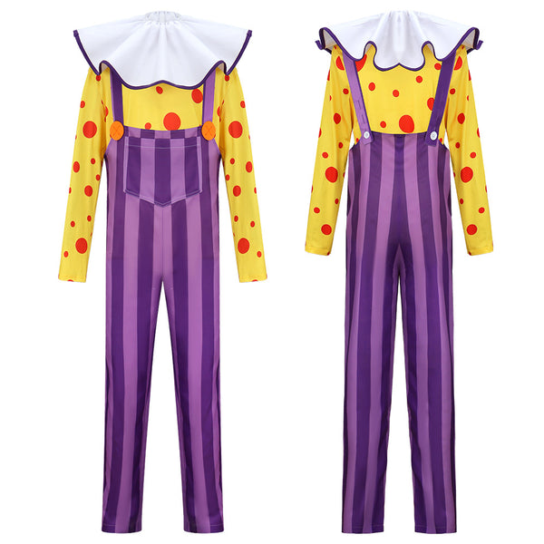 Halloween Clown Costume Yellow and Purple Halloween Clown Outfit