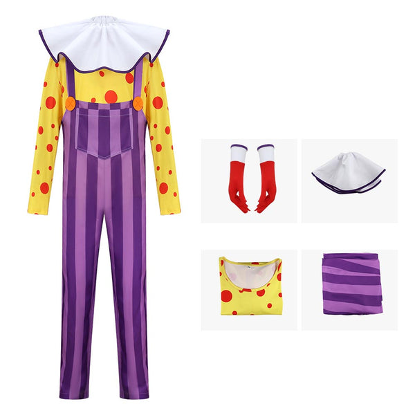 Halloween Clown Costume Yellow and Purple Halloween Clown Outfit