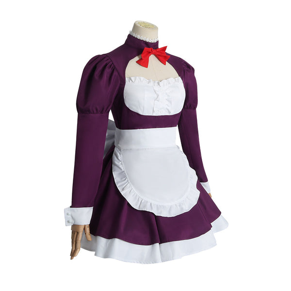 High-Rise Invasion Maid Mask Cosplay Maid Dress Costume With Mask Outfit For Halloween Carnival