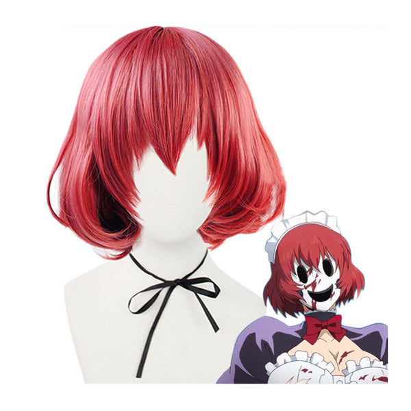High-Rise Invasion Maid Mask Whole Set Costume Dress+Wigs+Mask+Cosplay Boots Cosplay Outfit For Halloween Carnival