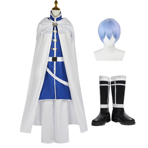 Himmel Whole Set Costume With Wigs and Boots Set Frieren Beyond Journey's End Halloween Carnival Costume