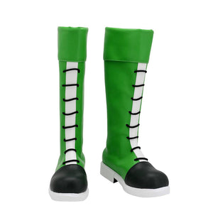 Hunter x Hunter Gon Freecss Cosplay Shoes Green PU Leather Costume Boots
