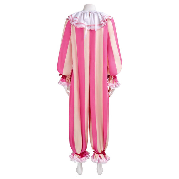 It Clown Costume Halloween Cosplay Outfit Pink Clown Suit