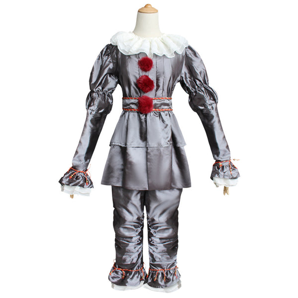 It Clown Evil Clown Suit  For Kids and Adults Halloween Unisex Cosplay Jumpsuit Outfit