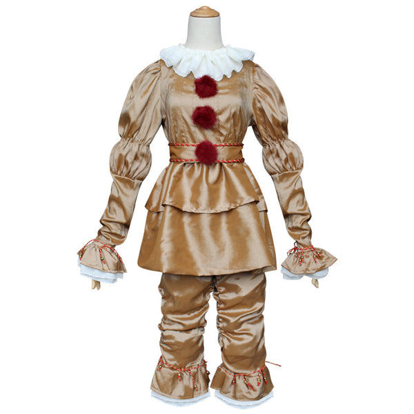 It Clown Evil Clown Suit  For Kids and Adults Halloween Unisex Cosplay Jumpsuit Outfit