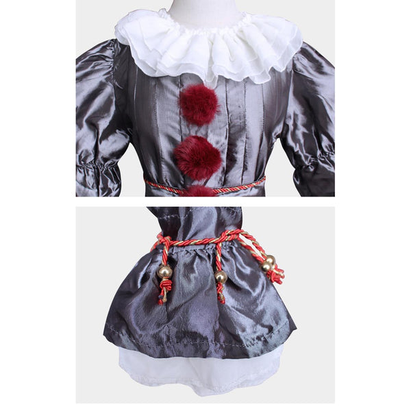 It Clown Evil Clown Suit  For Kids and Adults Halloween Unisex Cosplay Jumpsuit Outfit