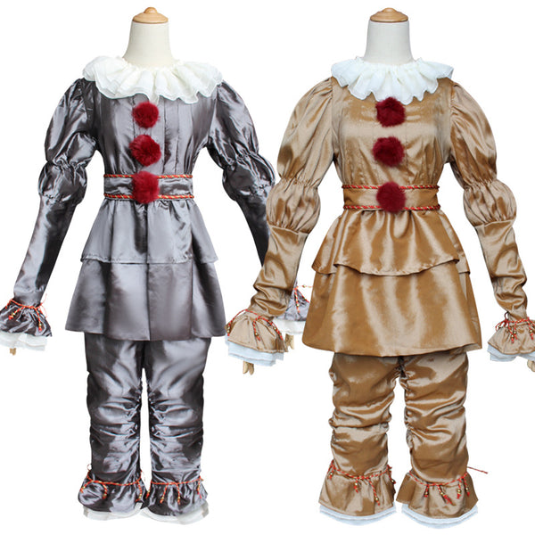 It Clown Evil Clown Suit  For Kids and Adults Halloween Unisex Cosplay Jumpsuit Outfit