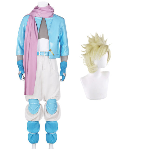 JOJO Caesar Anthonio Zeppeli Blue Outfit Costume Halloween Cosplay