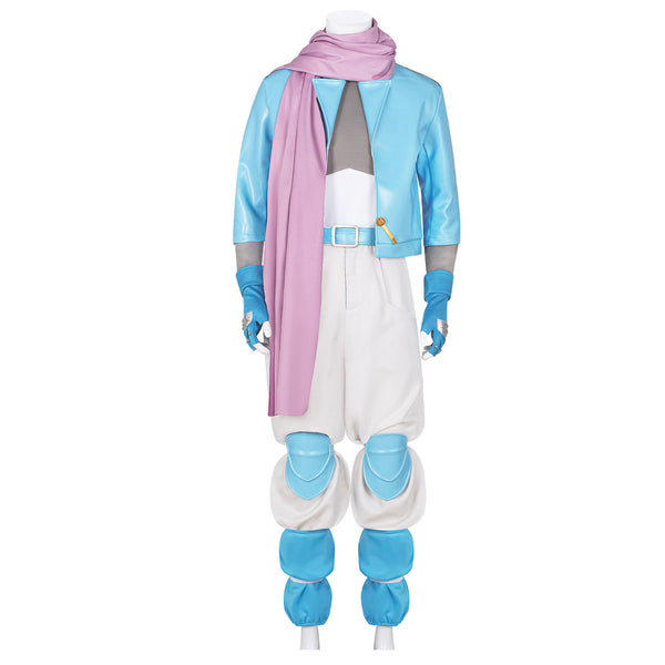 JOJO Caesar Anthonio Zeppeli Blue Outfit Costume Halloween Cosplay
