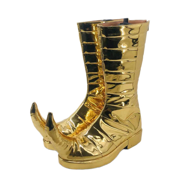 JOJO Dio Brando Cosplay Shoes Golden Boots Costume Accessories