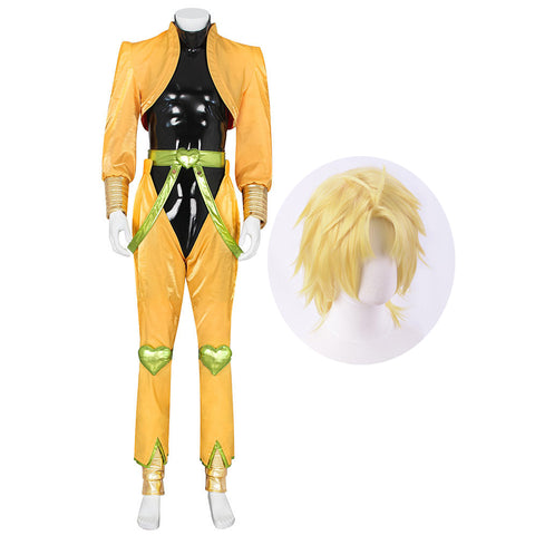 JOJO Dio Brando Yellow PU Costume Outfit Deluxe Version