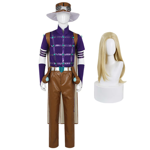 JOJO Gyro Zeppeli Costume With Hat Full Set Halloween Costume Outfit