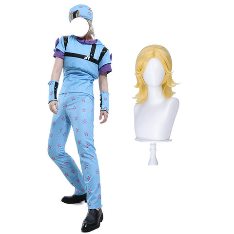 JOJO Johnny Joestar  Costume Outfit Halloween Cosplay Costume