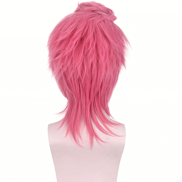 JOJO Trish Una Cosplay Wigs Pink Short Wigs