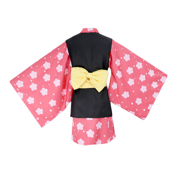 Kids/Adults Anime Demon Slayer Kimetsu no Yaiba Makomo Cosplay Costume Kimono Suit