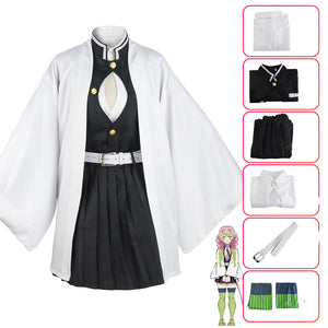 Kids Version Costume Anime Cosplay Mitsuri Kanroji Kids Cosplay Costume Uniform