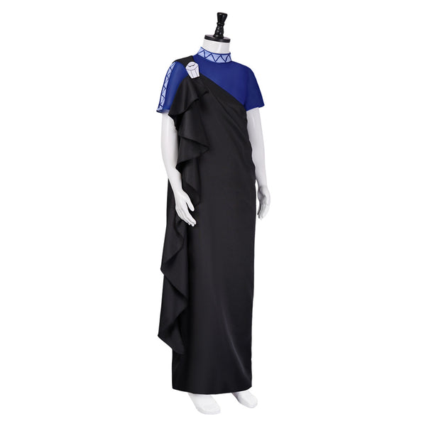 Male Greek God Cosplay Costume Black Toga Hades Cosplay Costume Halloween Outfits