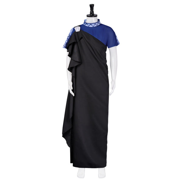 Male Greek God Cosplay Costume Black Toga Hades Cosplay Costume Halloween Outfits