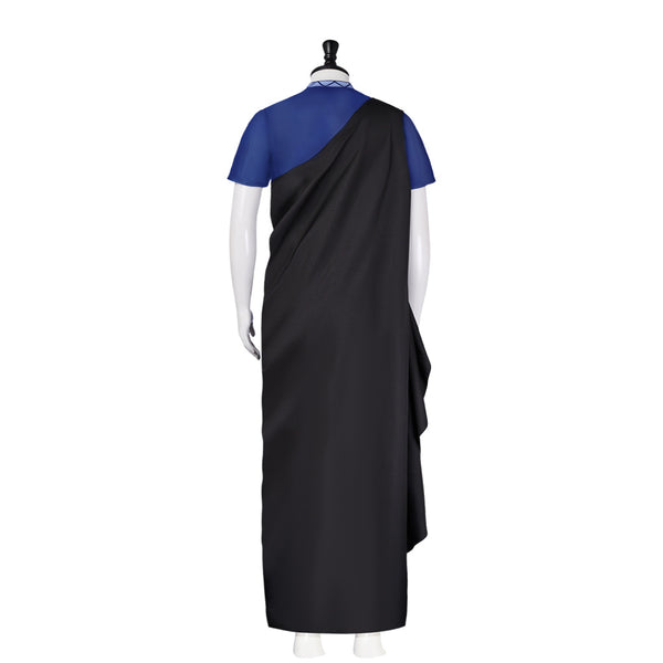Male Greek God Cosplay Costume Black Toga Hades Cosplay Costume Halloween Outfits