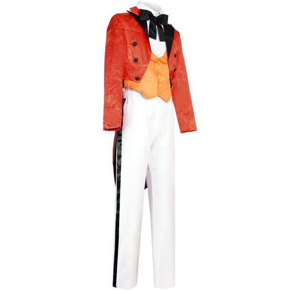 Mens Clown Cosplay Costume Jerome Valeska Cosplay Red Steampunk Suit Gothic Uniform Outfit