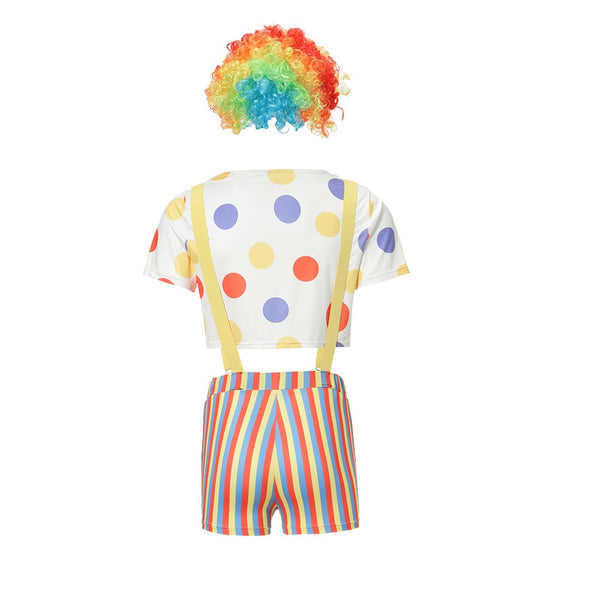 Mens Cosplay Costume Sexy Clown Costume Set Role Play Party Costume Outfit