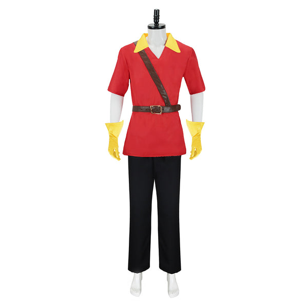 Mens Boys Costume Hunter Cosplay Red Suit Uniform Halloween Outfits