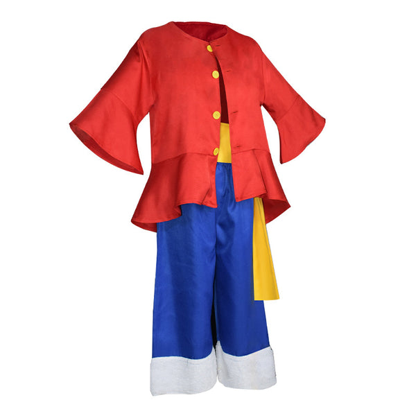 Monkey D. Luffy Costume For Kids and Adults Halloween Cosplay Outfit