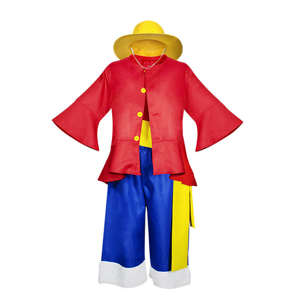 Monkey D. Luffy Costume For Kids and Adults Halloween Cosplay Outfit
