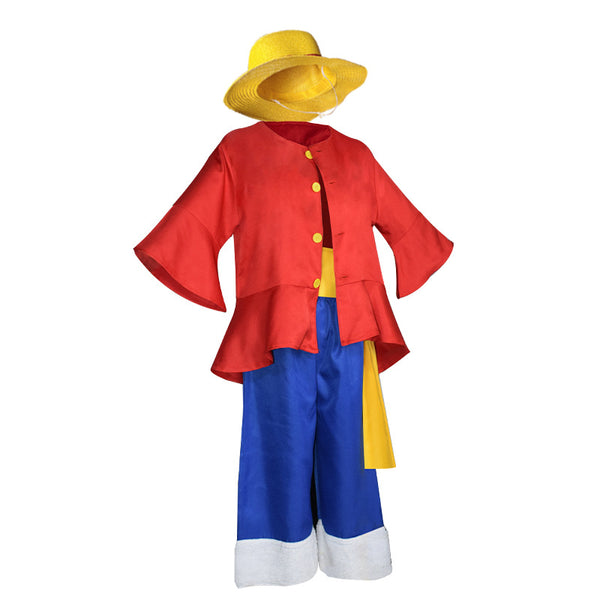 Monkey D. Luffy Costume For Kids and Adults Halloween Cosplay Outfit