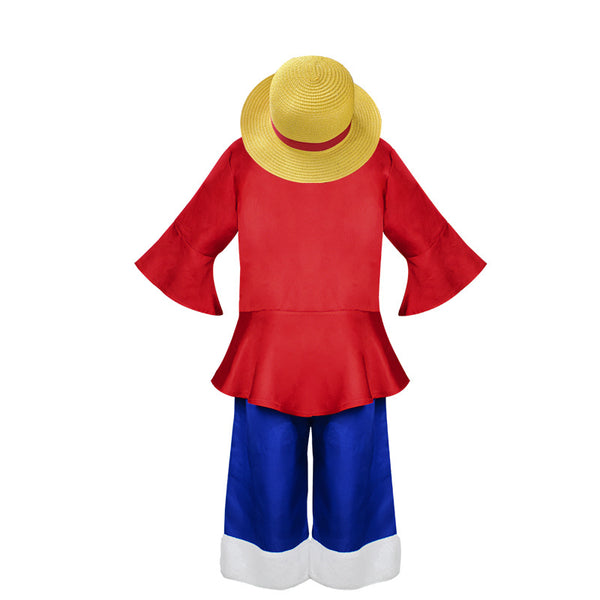 Monkey D. Luffy Costume For Kids and Adults Halloween Cosplay Outfit