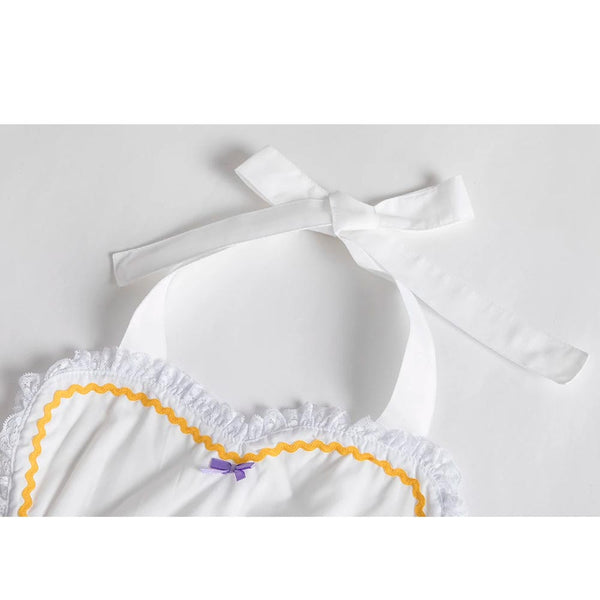 Mrs Potts Costume Teapot Costume Apron with Hat Halloween Party Costume