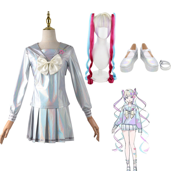 Needy Streamer Overload Needy Girl Overdose KAngel Full Set Cosplay Costume With Wigs and Cosplay Shoes