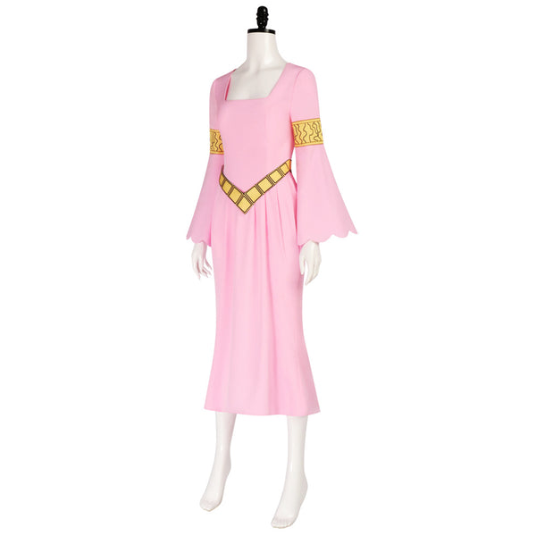 Nefertari Vivi Cosplay Costume Dress With Cloak Halloween Outfit For Women Girls