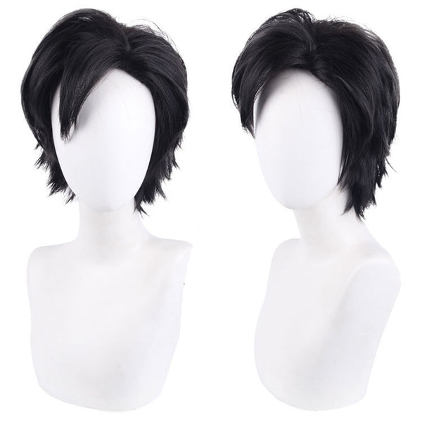 Nekoma High Tetsuro Kuroo Cosplay Wigs Black Short Wigs Accessories