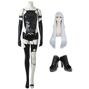 NieR:Automata YoRHa Type A No. 2 A2 Costume With Wigs and Shoes Full Set Halloween Carnival Costume Outfit