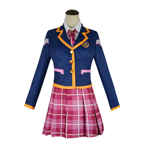 OW Dva Academy Costume Suit Halloween Women Girls Party Costume