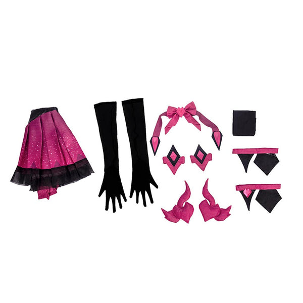 OW Dva Nocturna Costume Dress Hana Song Cosplay Dress For Women Girls