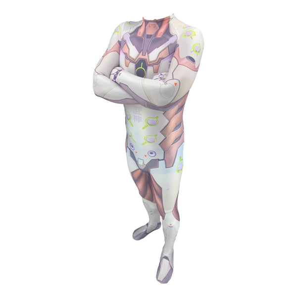OW Genji Shimada Zentai Costume Halloween Men Kids Cosplay Jumpsuit