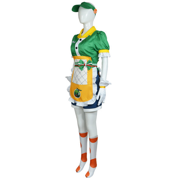 OW Honeydew Mei-Ling Zhou Costume Dress Women Girls Halloween Party Dress Suit