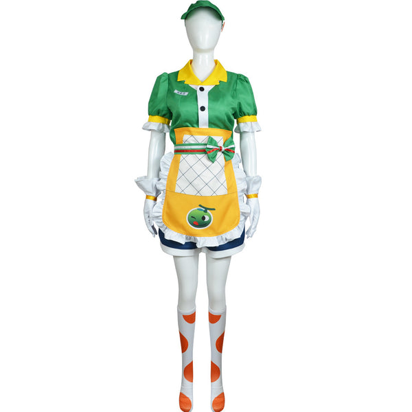 OW Honeydew Mei-Ling Zhou Costume Dress Women Girls Halloween Party Dress Suit