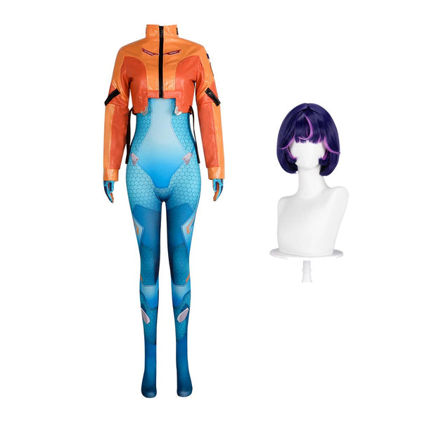 OW Juno Classic Costume Zentai and Jacket Set Women Girls Halloween Costume Jumpsuit Set