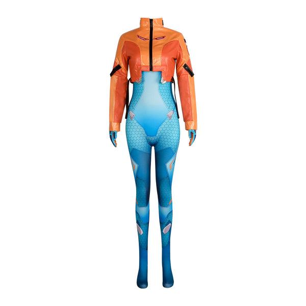 OW Juno Classic Costume Zentai and Jacket Set Women Girls Halloween Costume Jumpsuit Set