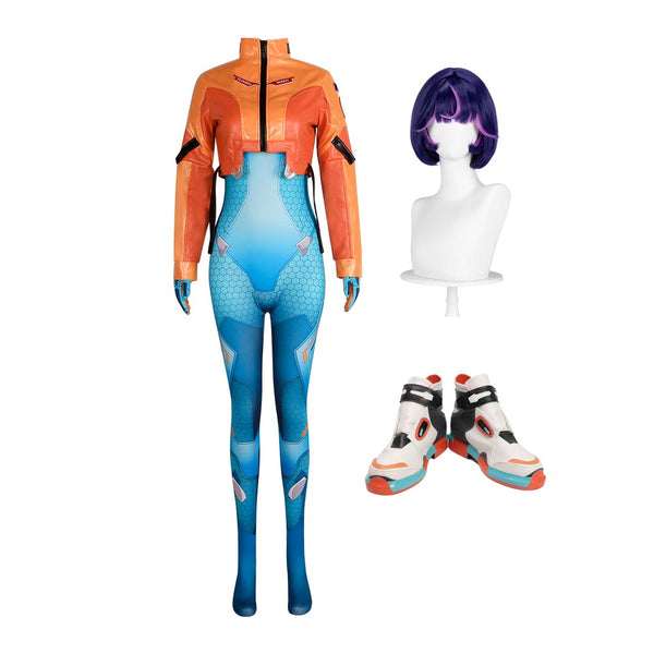 OW Juno Classic Costume With Wigs and Boots Whole Set Girls Halloween Cosplay Outfit