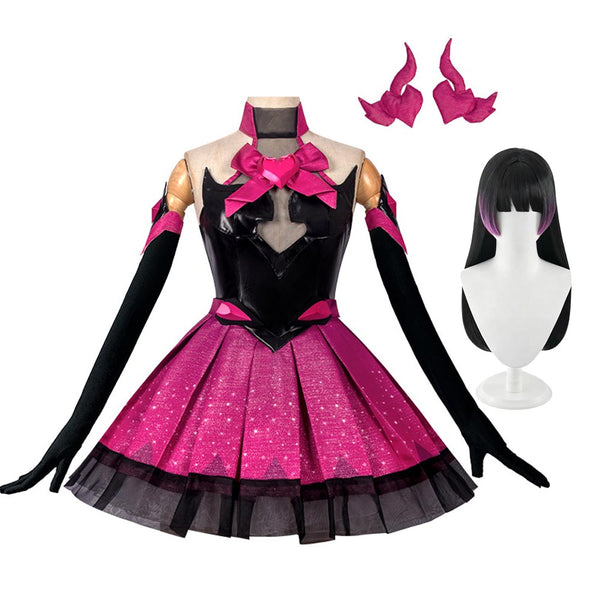 OW Dva Nocturna Costume Dress Hana Song Cosplay Dress For Women Girls