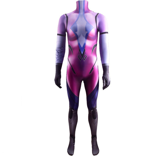 OW Widowmaker Classic Skin Cosplay Zentai Costume Jumpsuit For Halloween