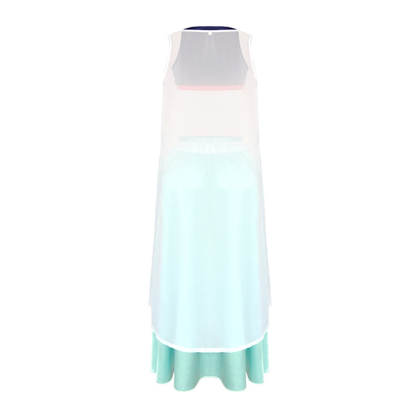 Nefertari Vivi Costume Dress With Cloak Halloween Cosplay Outfit