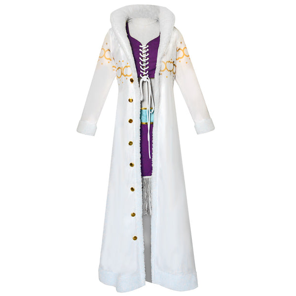One Piece Robin Arabasta Arc Outfit Costume With Hat Nico Robin Deluxe White Cloak Cosplay Costume Set
