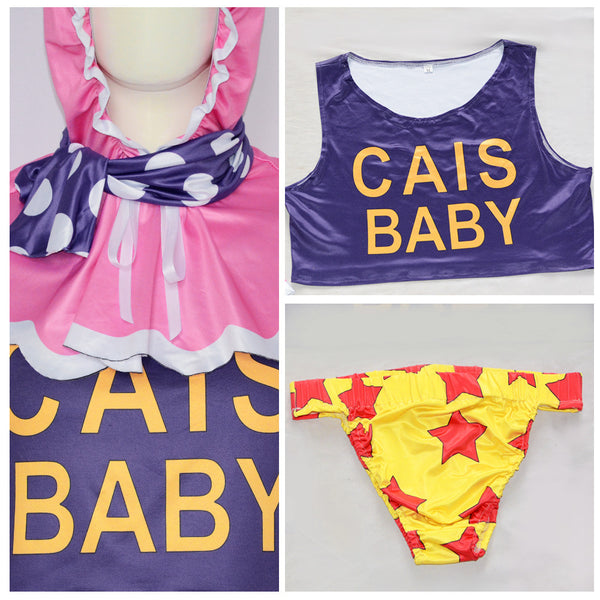 One Piece Senor Pink Costume Halloween Cosplay Outfit